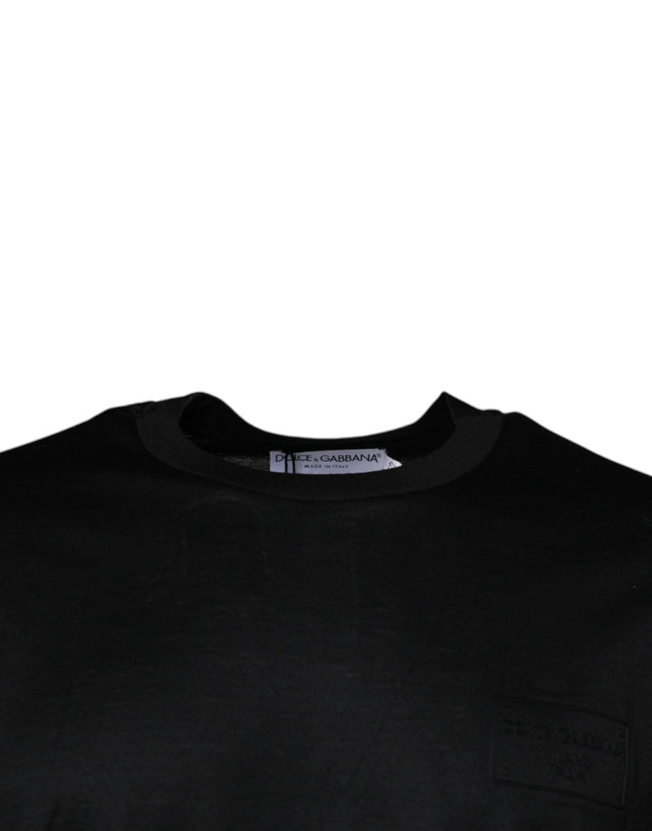 Dolce &amp; Gabbana Sample Sale Dolce &amp; Gabbana Black Crew Neck Short Sleeve T-shirt - | Designer outlet