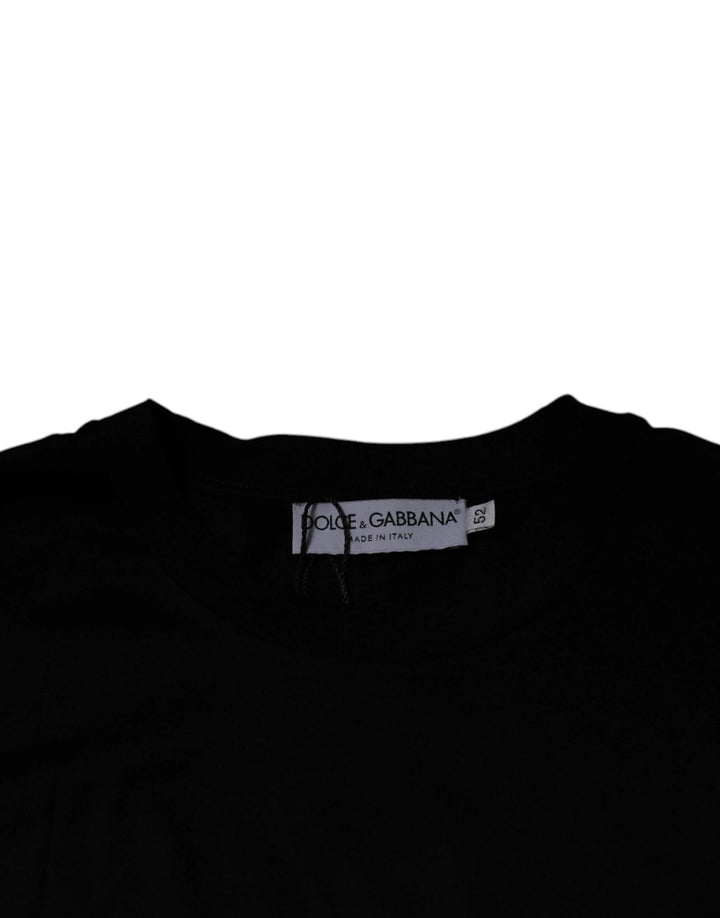 Dolce &amp; Gabbana Sample Sale Dolce &amp; Gabbana Black Crew Neck Short Sleeve T-shirt - | Designer outlet