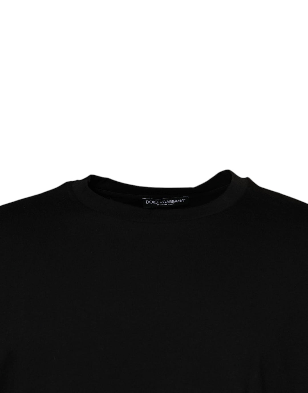 Dolce &amp; Gabbana Sample Sale Dolce &amp; Gabbana Black Crew Neck Short Sleeve T-shirt - | Designer outlet