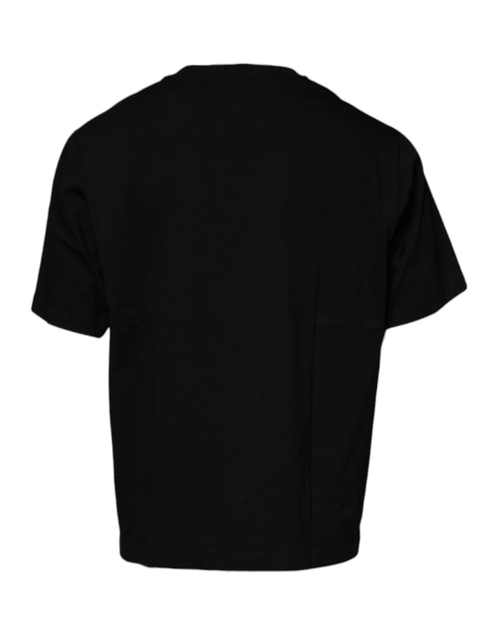 Dolce &amp; Gabbana Sample Sale Dolce &amp; Gabbana Black Crew Neck Short Sleeve T-shirt - | Designer outlet