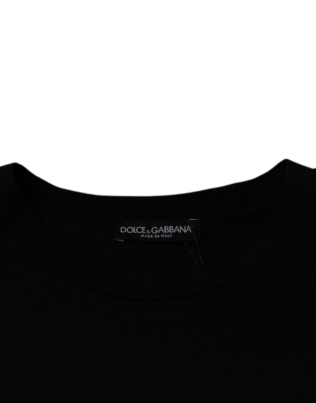 Dolce &amp; Gabbana Sample Sale Dolce &amp; Gabbana Black Crew Neck Short Sleeve T-shirt - | Designer outlet