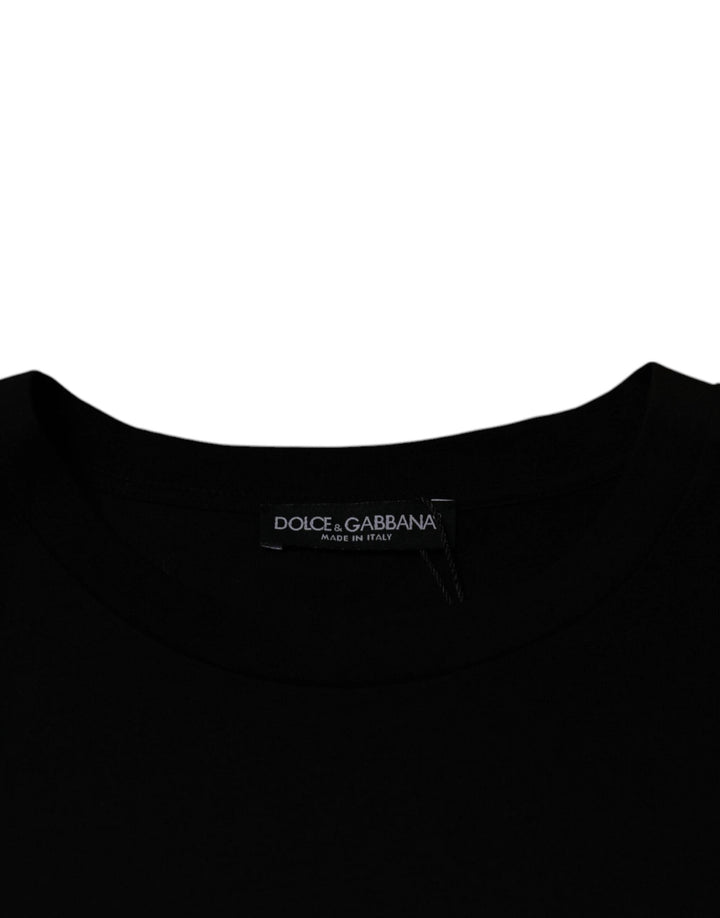 Dolce &amp; Gabbana Sample Sale Dolce &amp; Gabbana Black Crew Neck Short Sleeve T-shirt - | Designer outlet