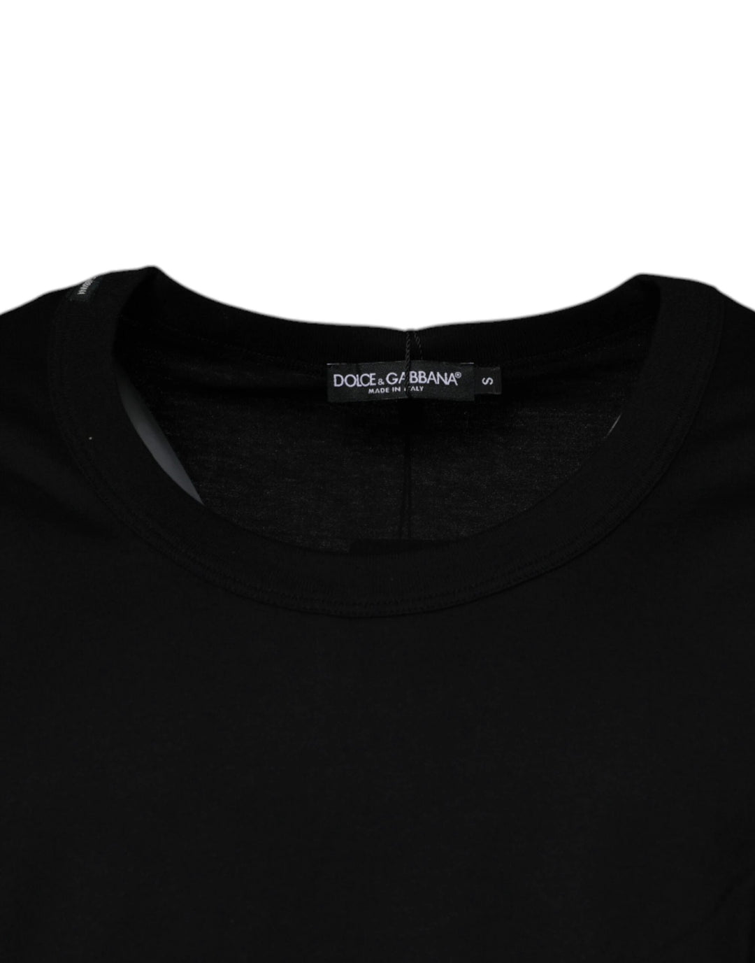 Dolce &amp; Gabbana Black Cotton Round Neck Sleeveless T-shirt by Dolce &amp; Gabbana outlet now on sale