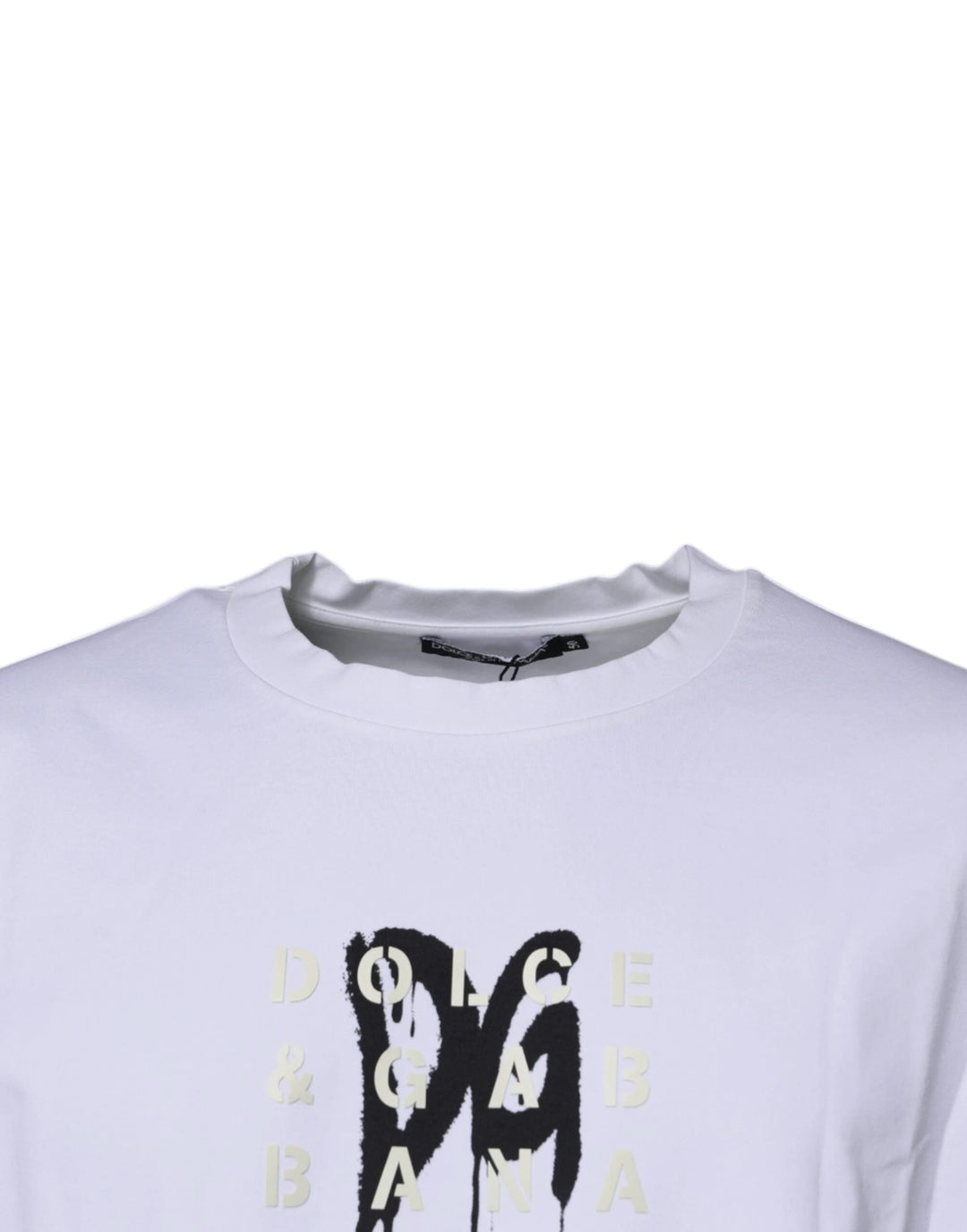 Dolce &amp; Gabbana White DG Logo Cotton Crew Neck T-shirt by Dolce &amp; Gabbana outlet now on sale