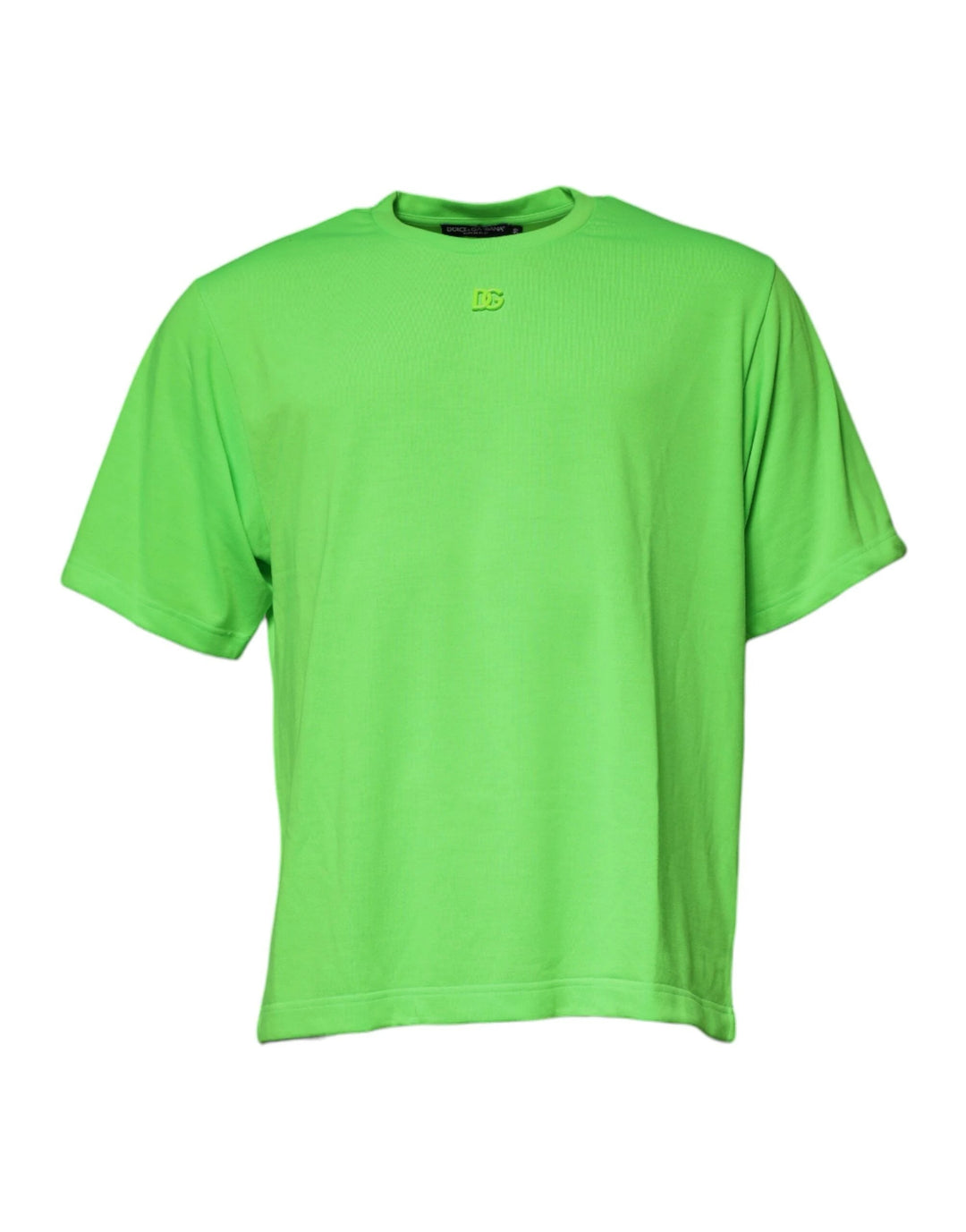Dolce &amp; Gabbana Green DG Logo Cotton Crew Neck T-shirt by Dolce &amp; Gabbana outlet now on sale