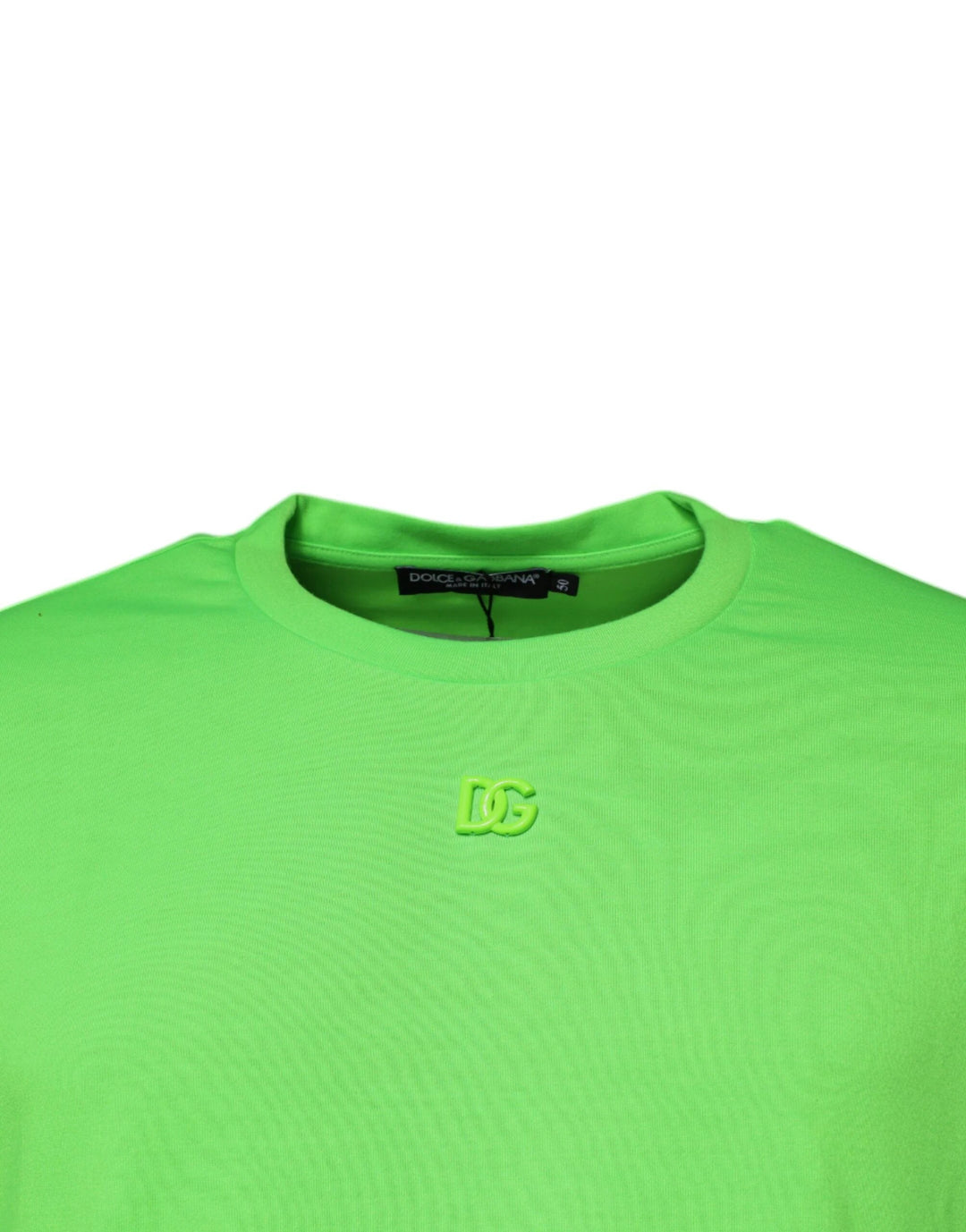 Dolce &amp; Gabbana Green DG Logo Cotton Crew Neck T-shirt by Dolce &amp; Gabbana outlet now on sale