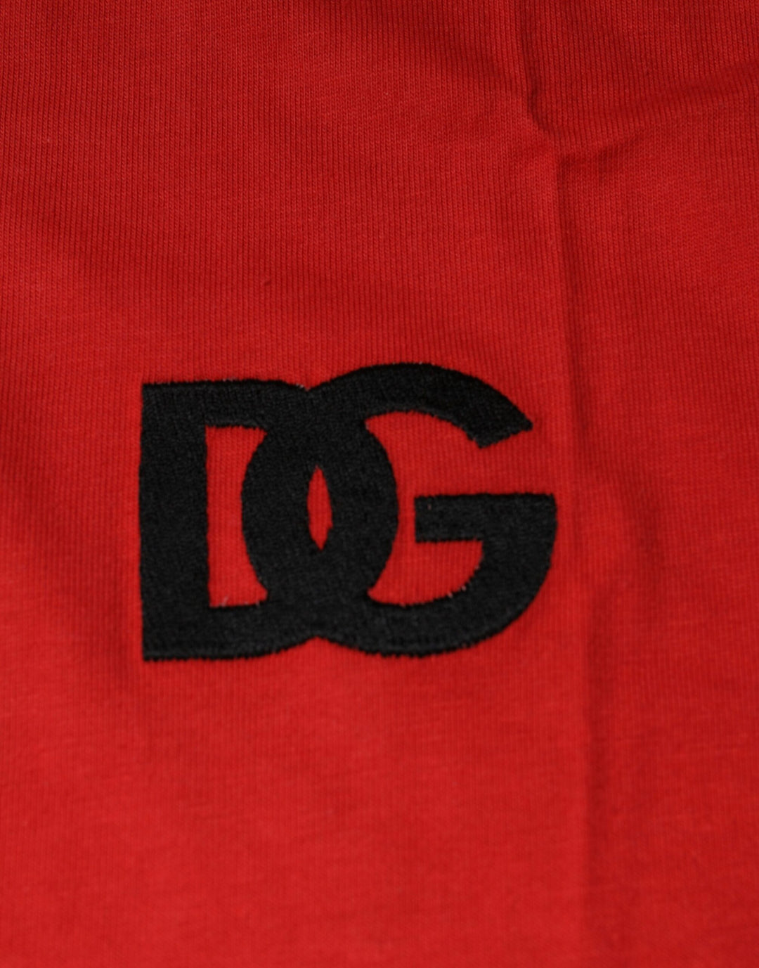 Dolce &amp; Gabbana Red DG Logo Cotton Crew Neck T-shirt by Dolce &amp; Gabbana outlet now on sale