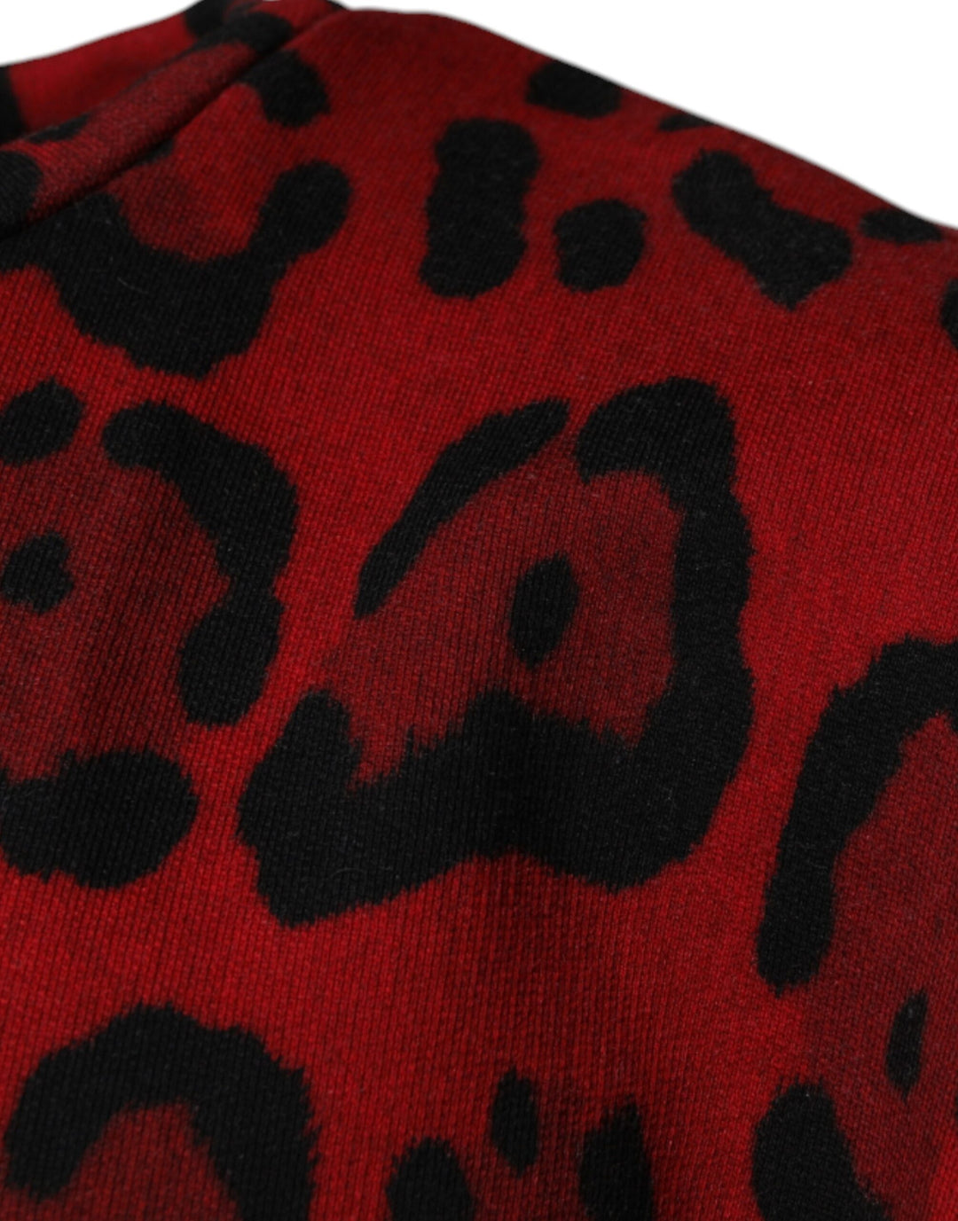 Dolce &amp; Gabbana Red Leopard Print Cotton Sleeveless T-shirt by Dolce &amp; Gabbana outlet now on sale