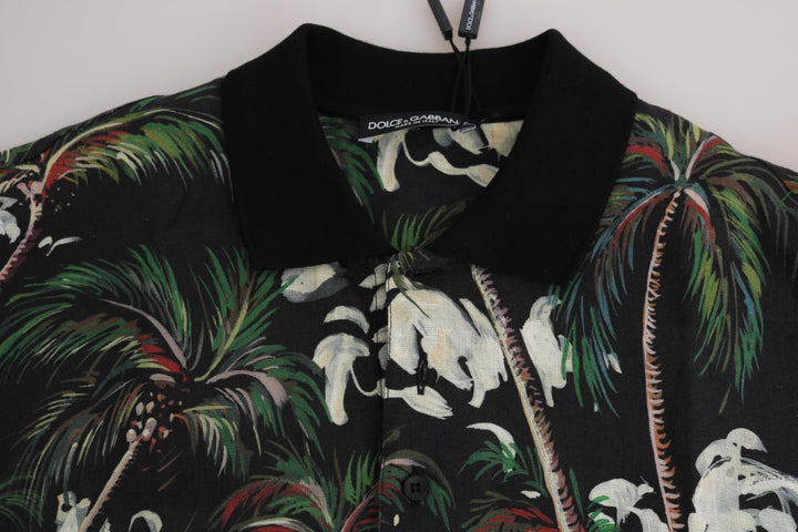 Dolce &amp; Gabbana Sample Sale Dolce &amp; Gabbana Black Volcano Sicily Short Sleeve T-Shirt - | Designer outlet