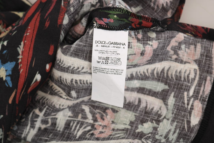 Dolce &amp; Gabbana Sample Sale Dolce &amp; Gabbana Black Volcano Sicily Short Sleeve T-Shirt - | Designer outlet