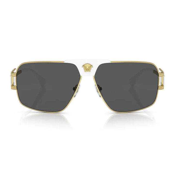 Versace Sunglasses Aviator Full Rim, Gold Frame And Dark Grey Lens Ve2251147187