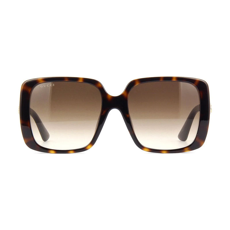 Gucci Sunglasses Butterfly Full Rim, Havana Frame and Brown Gradient Lens GG0632SA002