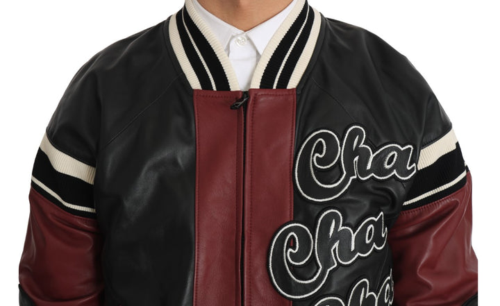 Dolce & Gabbana - Dolce & Gabbana Exquisite Sheepskin Leather Bomber Jacket - JKT1103 - 1 - Ask Me Wear