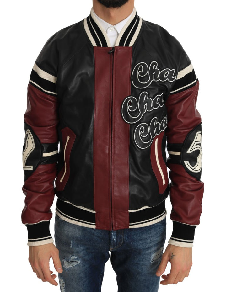 Dolce & Gabbana - Dolce & Gabbana Exquisite Sheepskin Leather Bomber Jacket - JKT1103 - 1 - Ask Me Wear