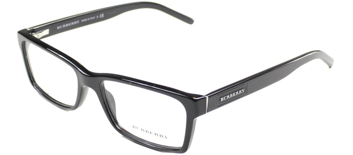 Burberry BE 2108 3001 Rectangle Plastic Black Eyeglasses with Demo Lens