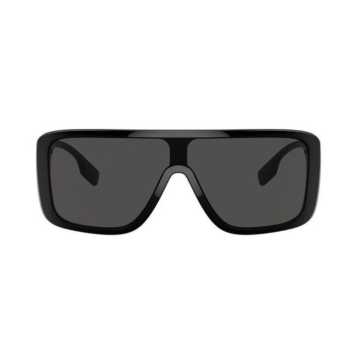 Burberry Sunglasses Shield Full Rim, Black Frame and Dark Grey Lens BE4401U300187