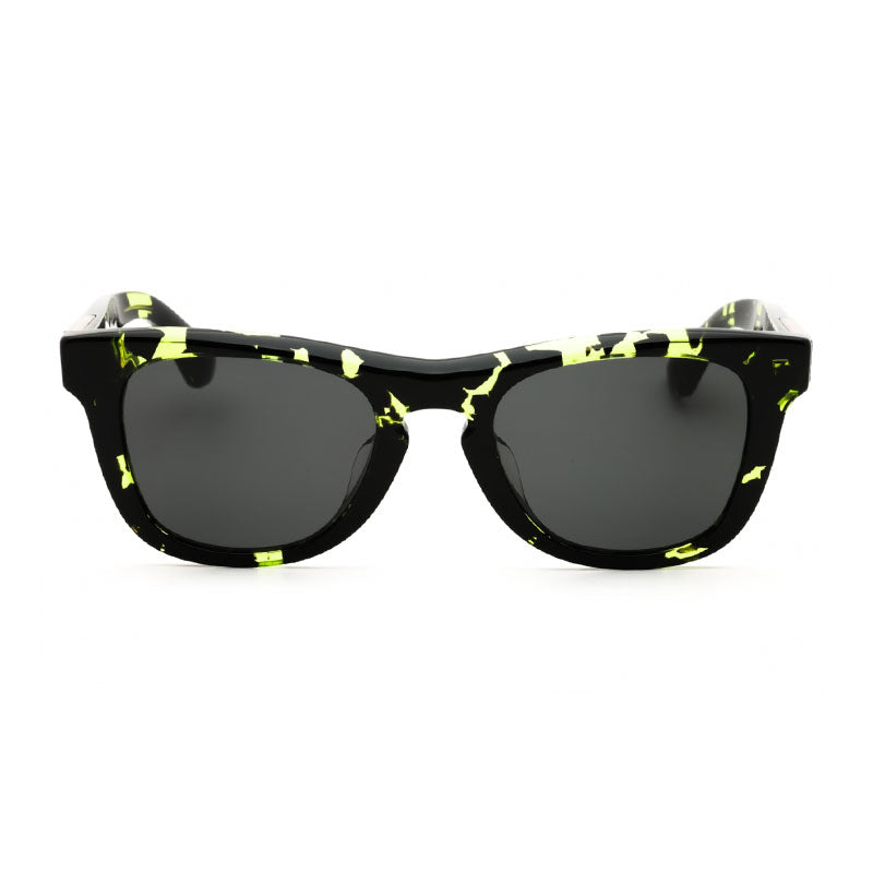 Burberry Sunglasses Square Full Rim, Green Havana Frame and Dark Grey Lens BE4426F412487