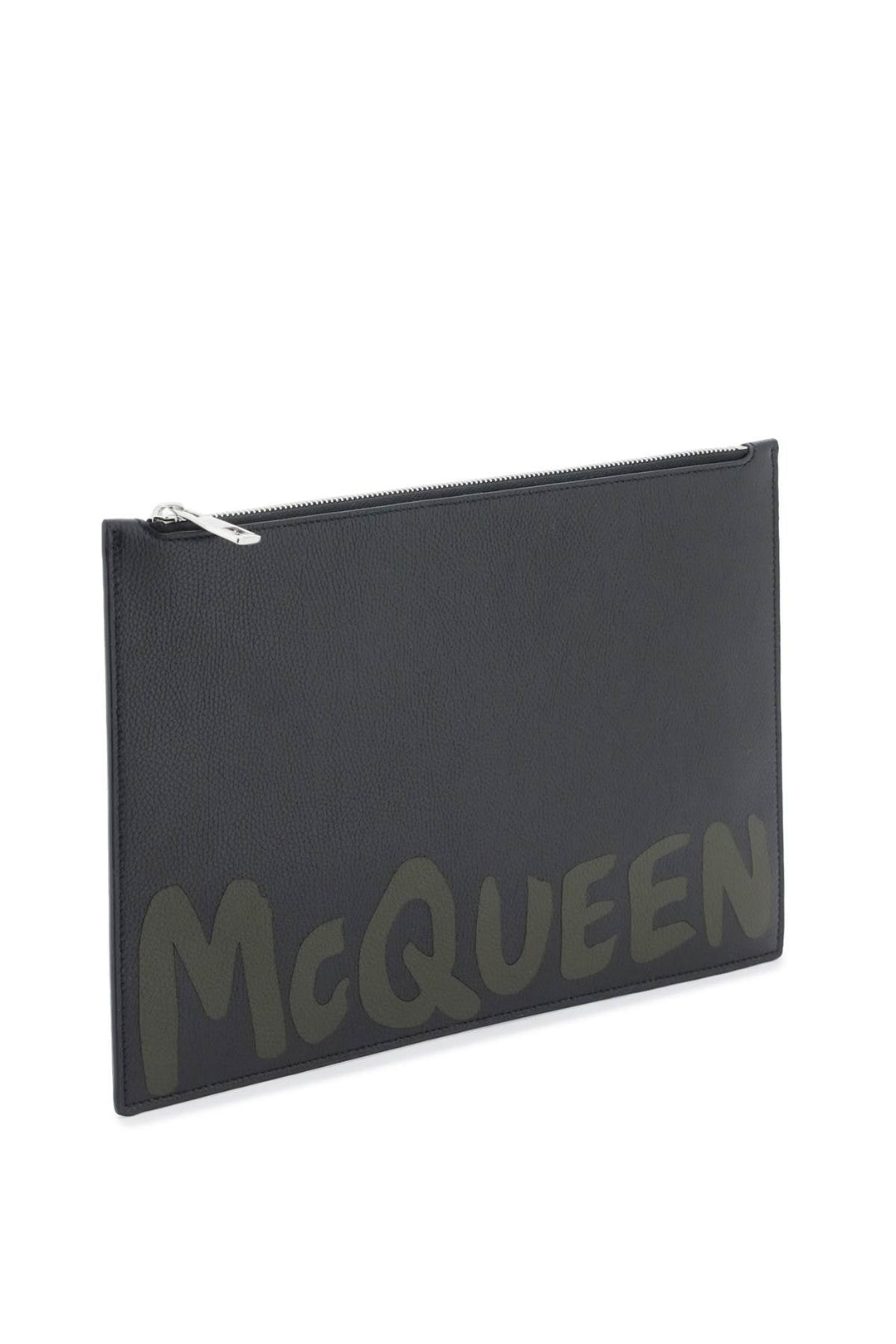 Cartera plana con grafiti de Alexander Mcqueen