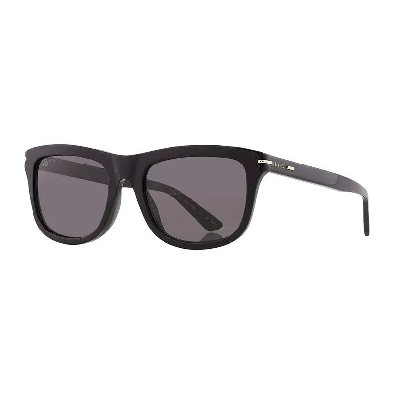 Gucci Sunglasses Square Full Rim, Black Frame And Grey Lens