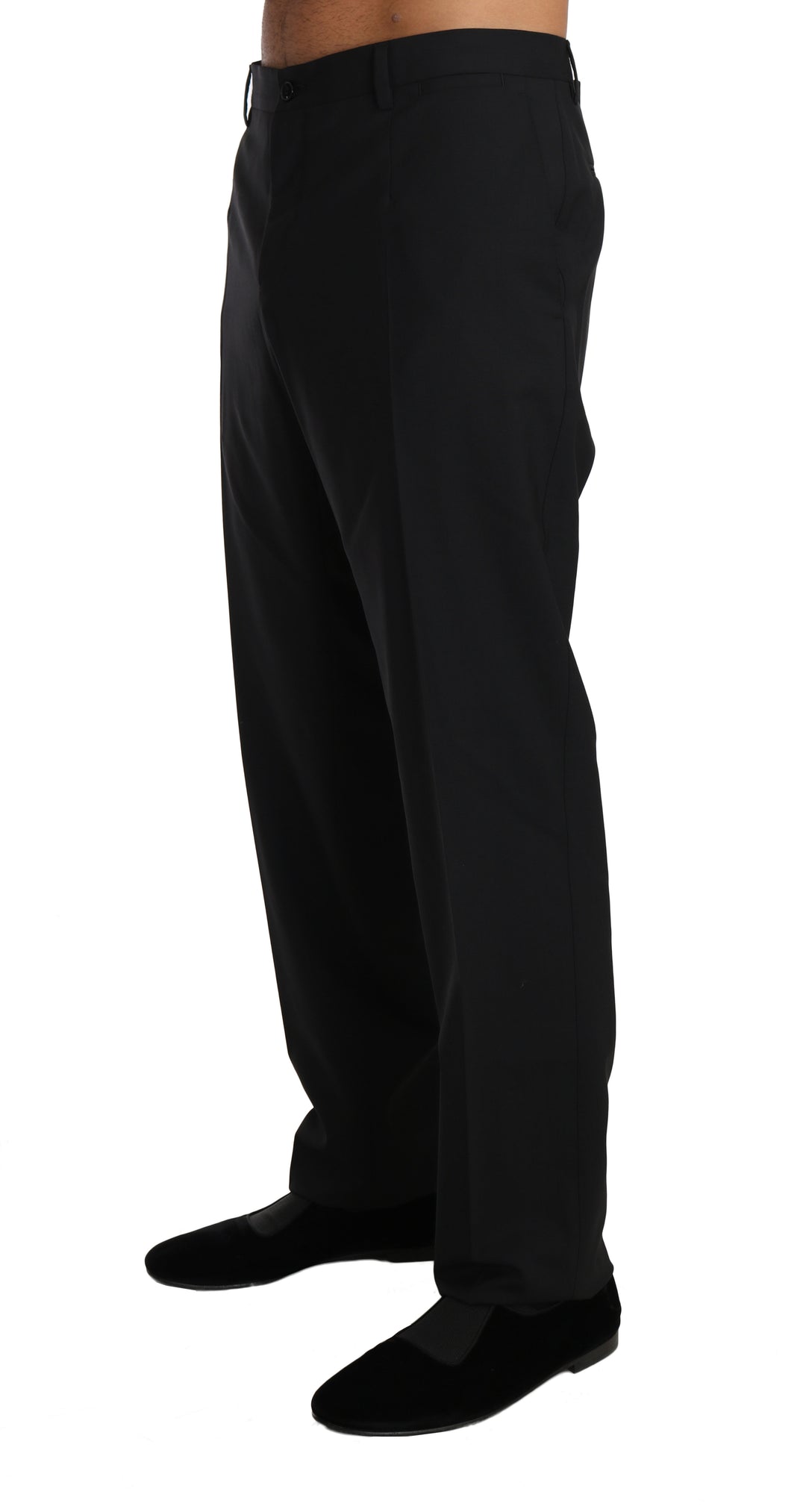 Dolce &amp; Gabbana Sample Sale Dolce &amp; Gabbana Black Wool Stretch Formal Trousers - | Designer outlet