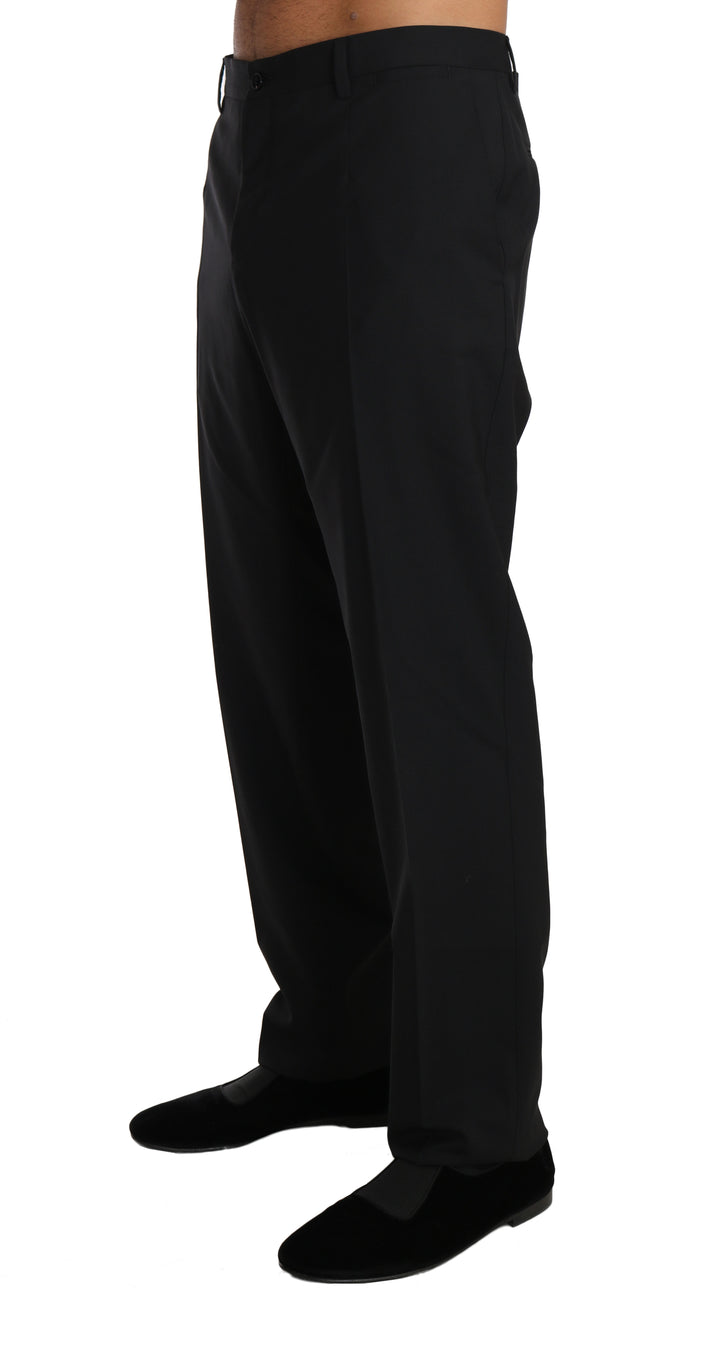 Dolce &amp; Gabbana Sample Sale Dolce &amp; Gabbana Black Wool Stretch Formal Trousers - | Designer outlet