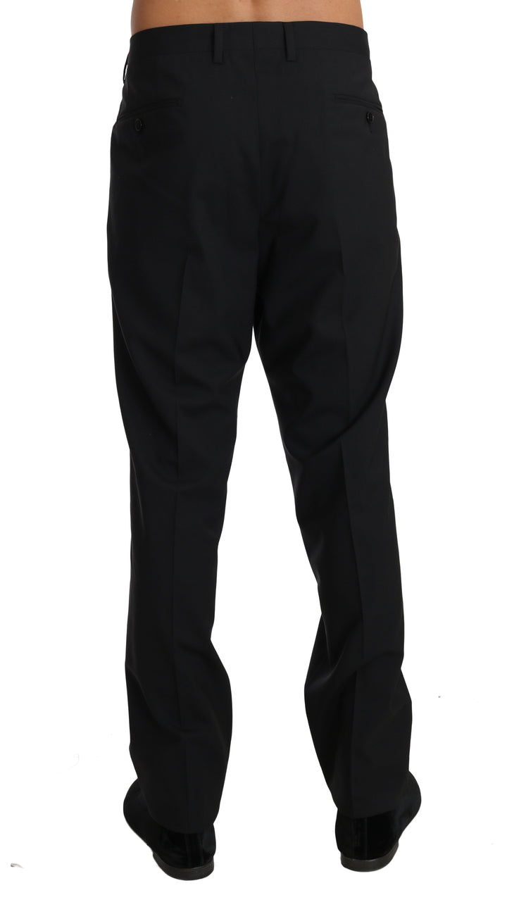 Dolce &amp; Gabbana Sample Sale Dolce &amp; Gabbana Black Wool Stretch Formal Trousers - | Designer outlet