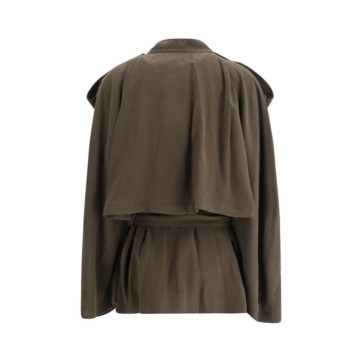 The Andamane Double-breasted Short Trench Coat