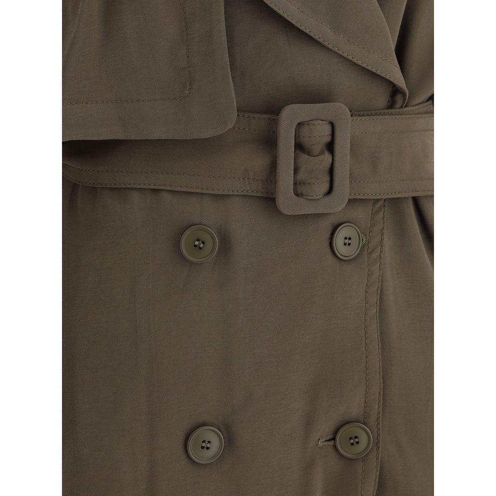 The Andamane Double-breasted Short Trench Coat