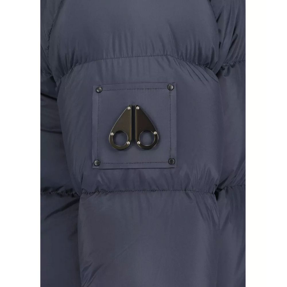 Moose Knuckles Blue Nylon Jacket