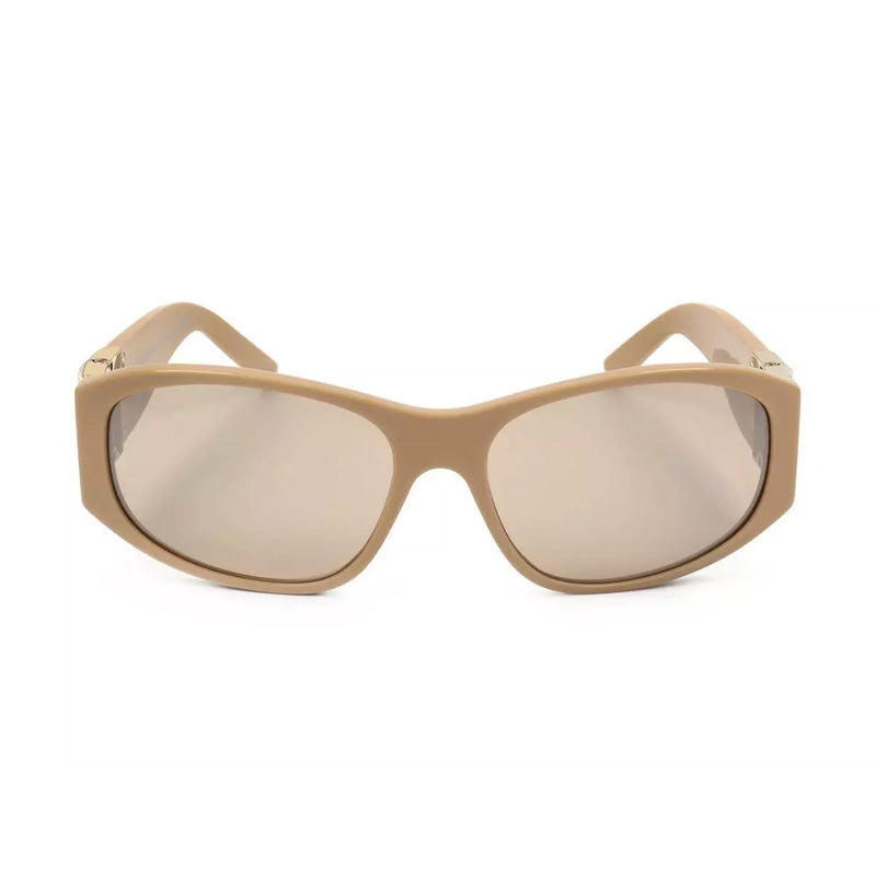 Givenchy Square Full Rim, with a Shiny Beige frame and Brown lens.