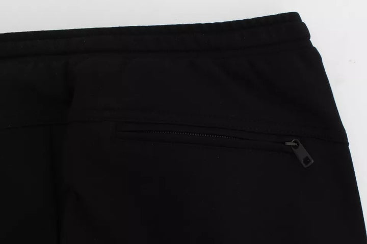 Dolce &amp; Gabbana Sample Sale Dolce &amp; Gabbana Black Gray Wool Casual Trousers Stripe Pants - | Designer outlet