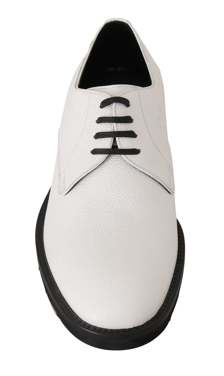 Dolce &amp; Gabbana Sample Sale Dolce &amp; Gabbana White Leather Derby Dress Formal Shoes - | Designer outlet