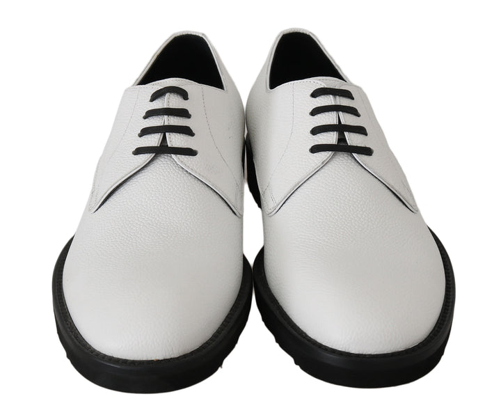 Dolce &amp; Gabbana Sample Sale Dolce &amp; Gabbana White Leather Derby Dress Formal Shoes - | Designer outlet