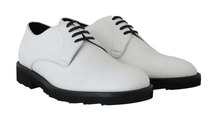 Dolce &amp; Gabbana Sample Sale Dolce &amp; Gabbana White Leather Derby Dress Formal Shoes - | Designer outlet