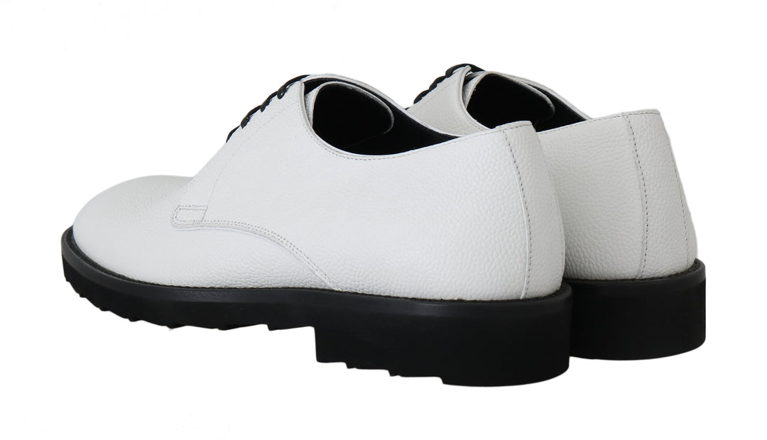 Dolce &amp; Gabbana Sample Sale Dolce &amp; Gabbana White Leather Derby Dress Formal Shoes - | Designer outlet