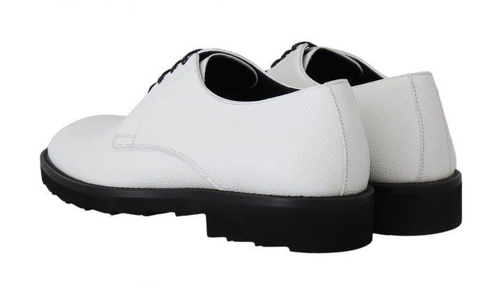 Dolce &amp; Gabbana Sample Sale Dolce &amp; Gabbana White Leather Derby Dress Formal Shoes - | Designer outlet
