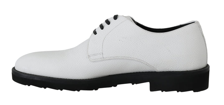 Dolce &amp; Gabbana Sample Sale Dolce &amp; Gabbana White Leather Derby Dress Formal Shoes - | Designer outlet