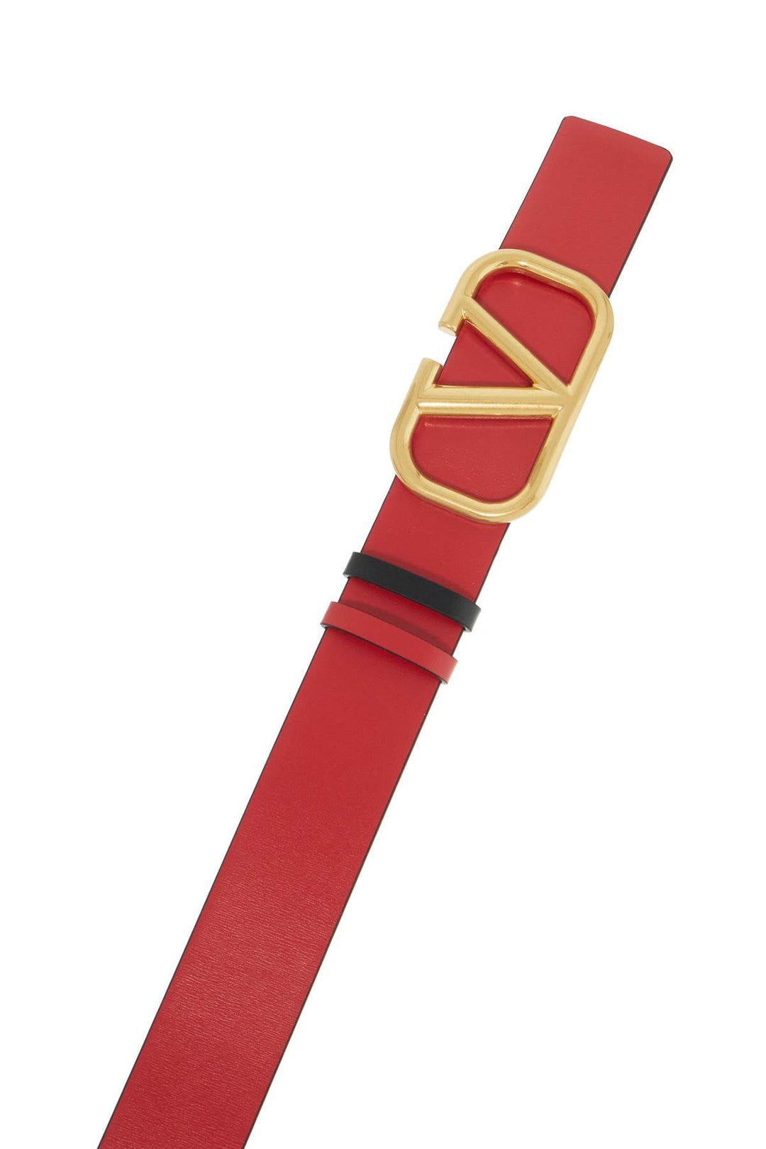 Valentino Garavani Leather Vlogo Signature Reversible Belt (Size - 80)