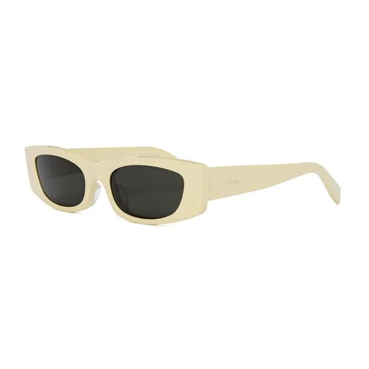 Celine Sunglasses Cat Eye Full Rim, Shiny Butter Frame And Smoke Lens Cl40245U39A