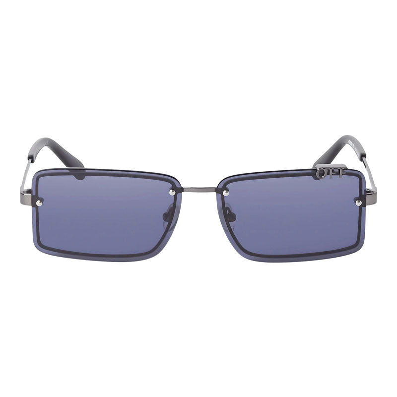 Off-White Sunglasses Rectangle Rimless, Gunmetal Frame and Blue Lens OERI13NTAMPA7745