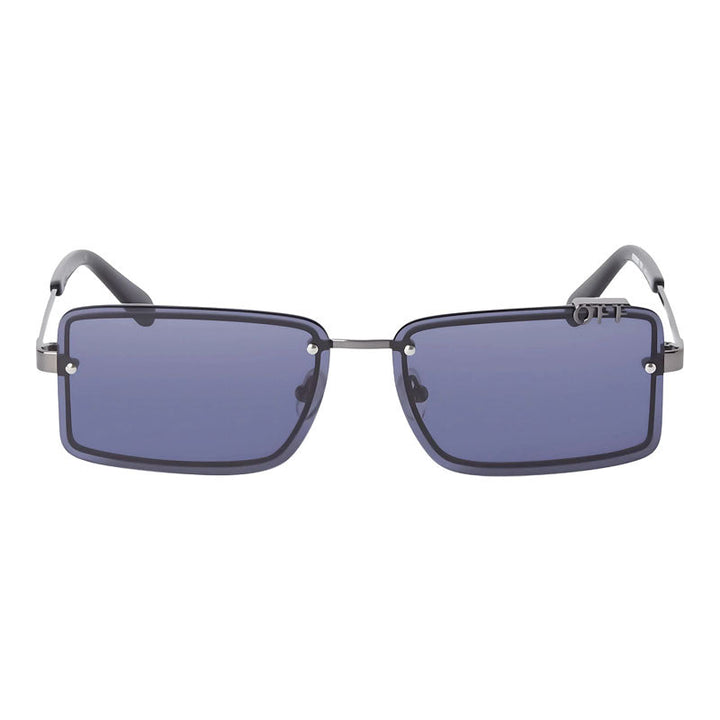 Off-White Sunglasses Rectangle Rimless, Gunmetal Frame and Blue Lens OERI13NTAMPA7745