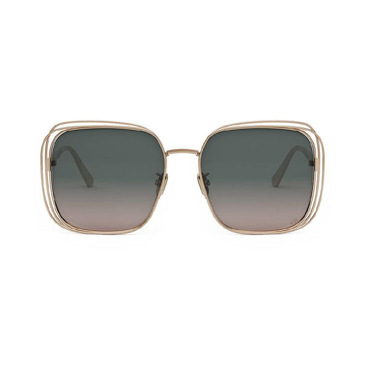 Dior Sunglasses Square Full Rim, Gold Frame and Grey Gradient Lens DIORFILDIORS1UD0AL