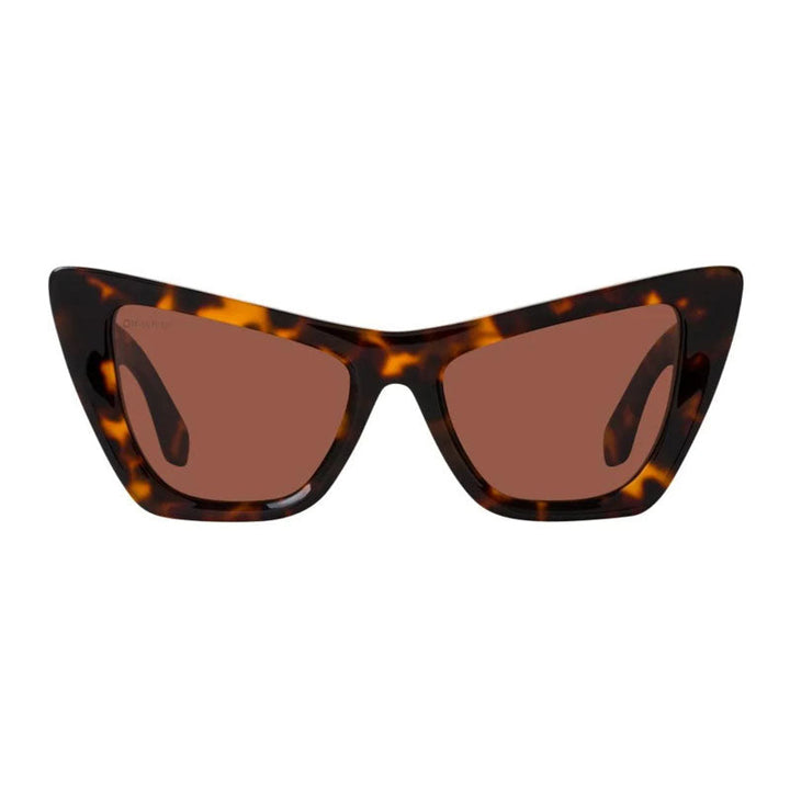 Off-White Sunglasses Cat Eye Full Rim, Havana Frame and Brown Lens EDVARD6064