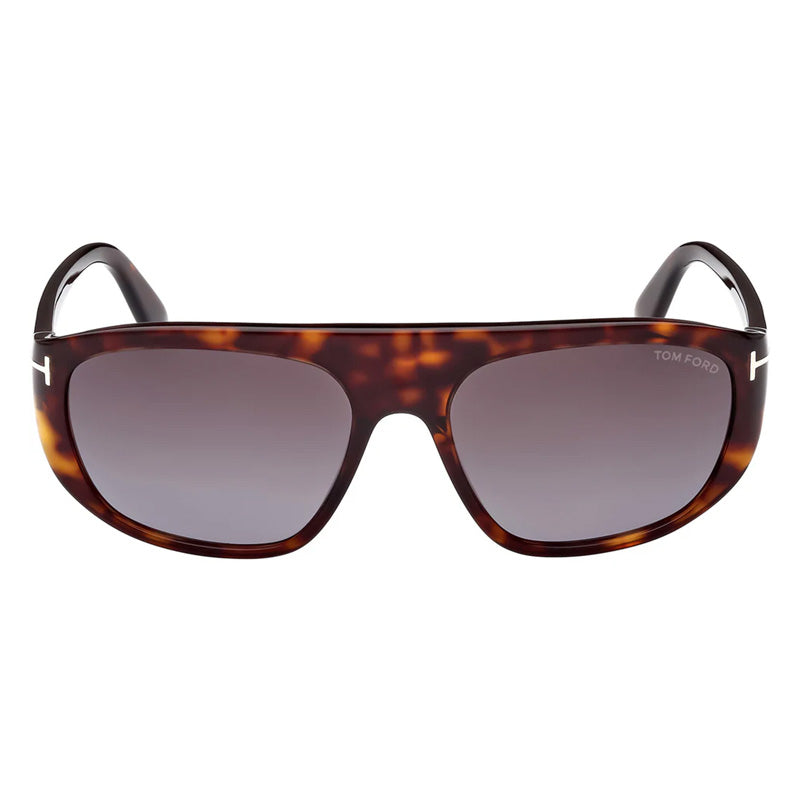 Tom Ford Aviator Full Rim, with a Dark Havana frame and Gradient Smoke lens.