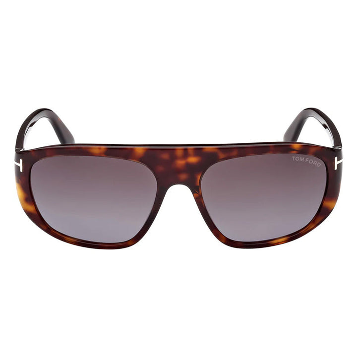 Tom Ford Aviator Full Rim, with a Dark Havana frame and Gradient Smoke lens.