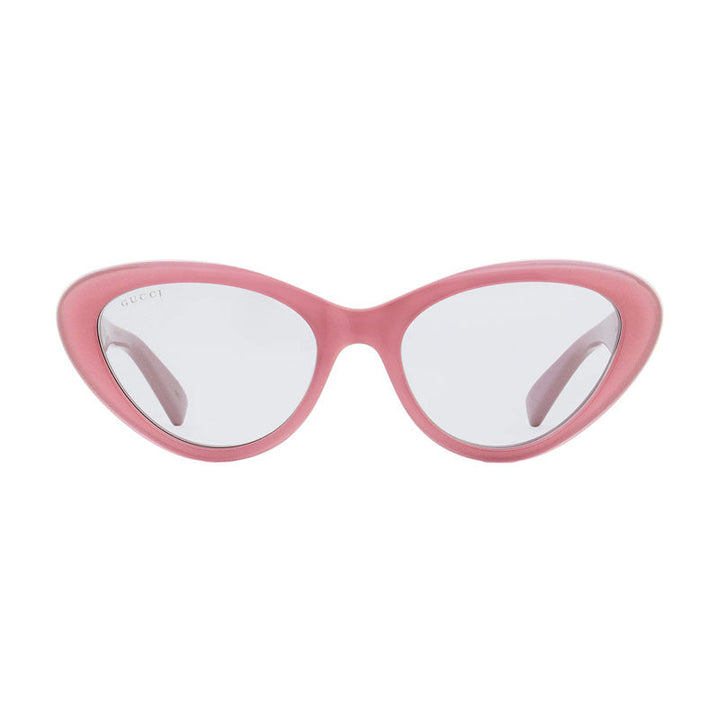 Gucci Sunglasses Cat Eye Full Rim, Pink Frame and Grey Lens GG1170S004