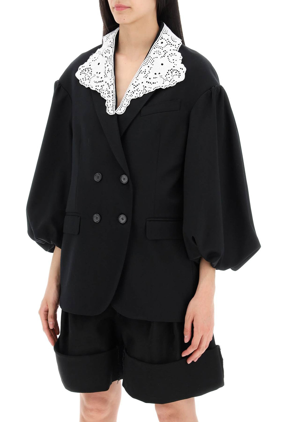 Simone Rocha "oversized Blazer With Lace