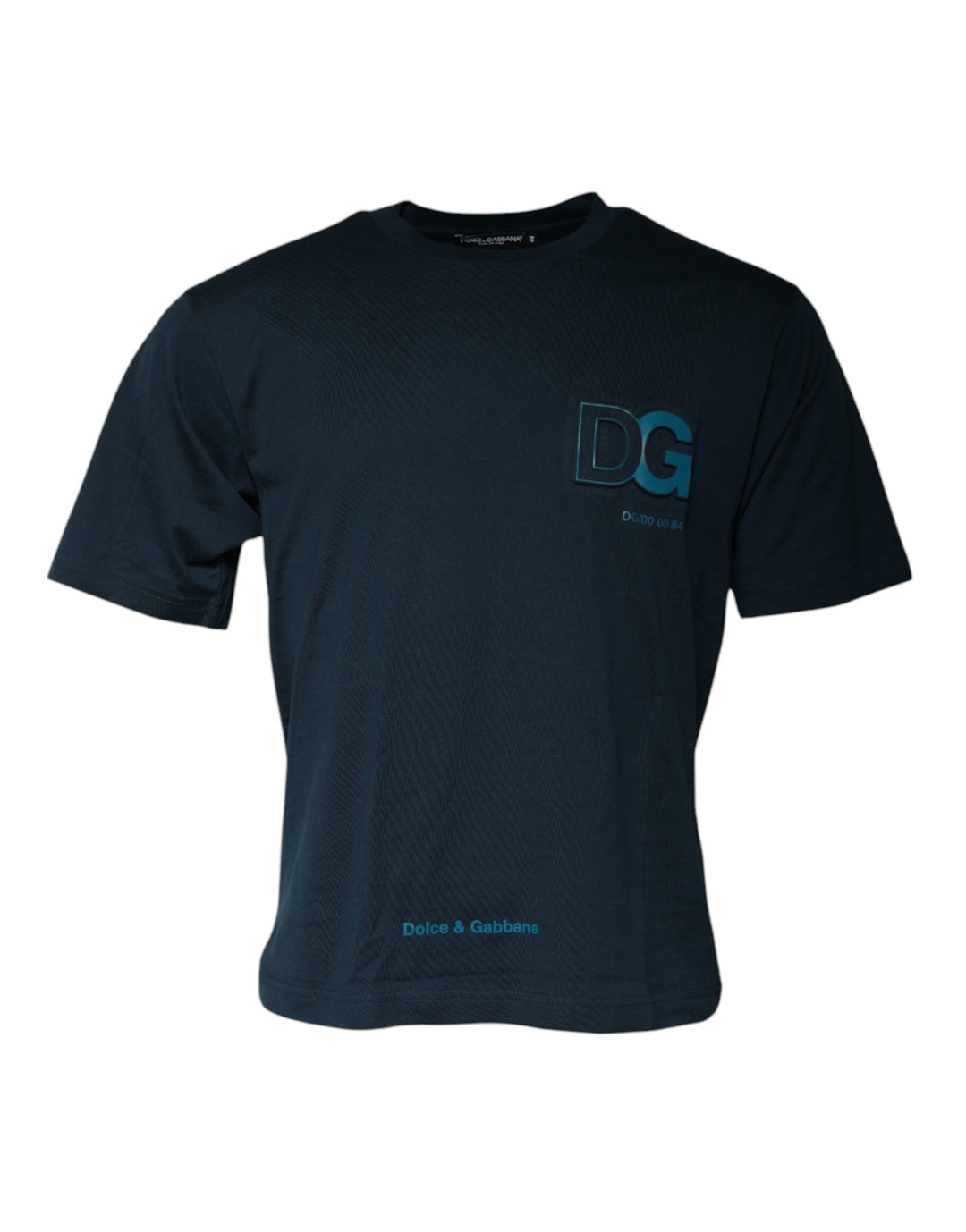 Dolce &amp; Gabbana Blue Logo Crew Neck Short Sleeves T-shirt by Dolce &amp; Gabbana outlet now on sale