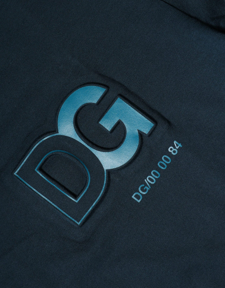 Dolce &amp; Gabbana Blue Logo Crew Neck Short Sleeves T-shirt by Dolce &amp; Gabbana outlet now on sale