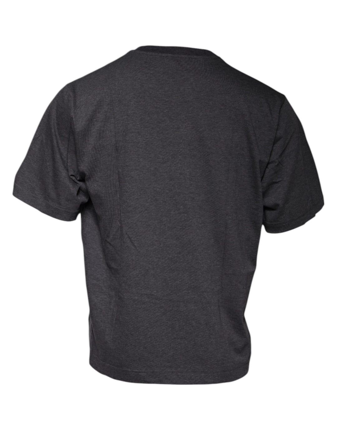 Dolce &amp; Gabbana Dark Gray Crew Neck Short Sleeves T-shirt by Dolce &amp; Gabbana outlet now on sale